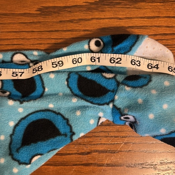 Cookie Monster Onesie Pajamas For Adult & Teens, Size XL - Picture 9 of 10